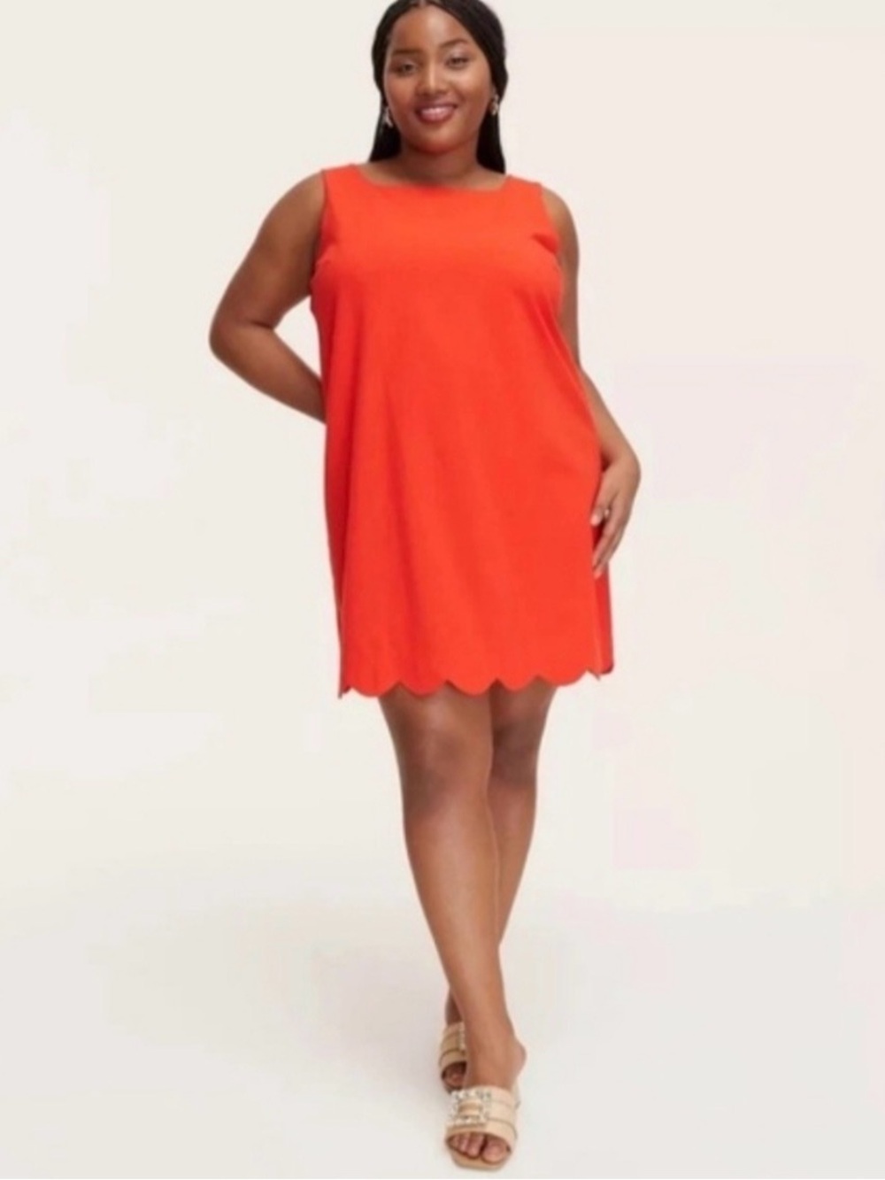kate spade orange Sleeveless Mini Dress